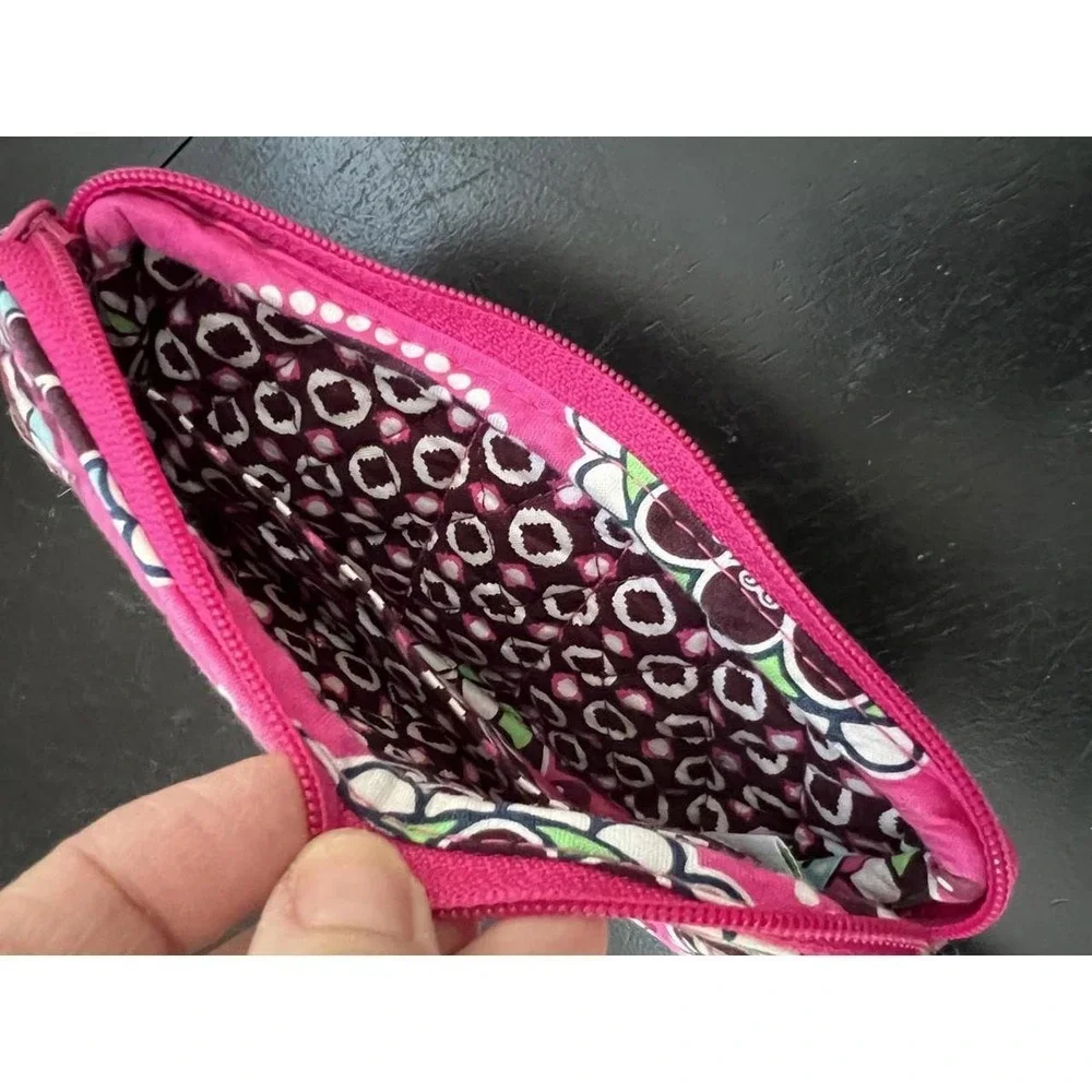 Vera Bradley‎ Wristlet Pink Floral Mandala Quilted Cotton Wallet OS
